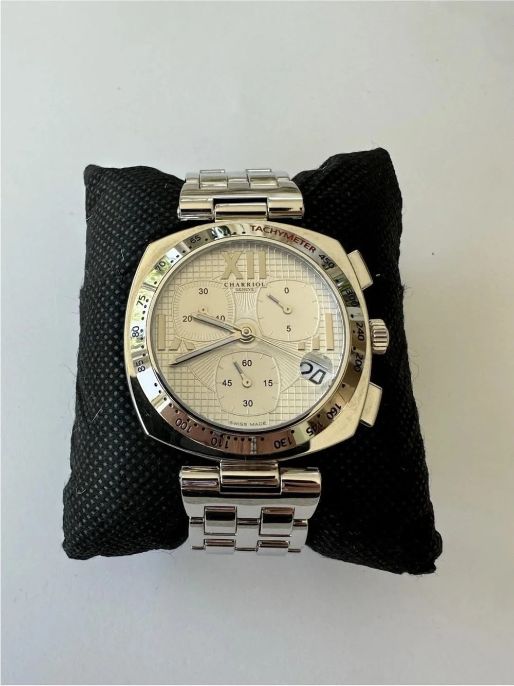 Charriol Alexandre Unisex Mother Of Pearl Dial Chronograph Watch ALC.960.003